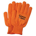 Orange Knit Freezer Gloves